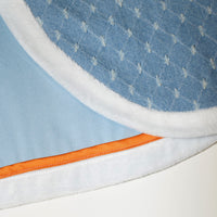 Argyle Checkered Denim Cape