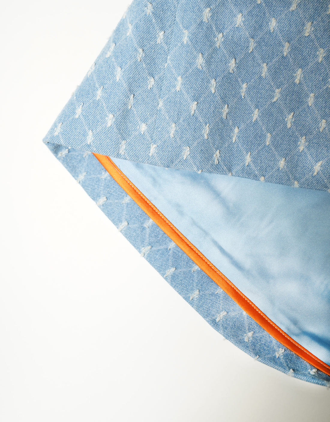 Argyle Checkered Denim Dress