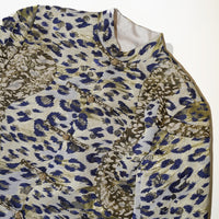 Leopard Jacquard Patch Jacket