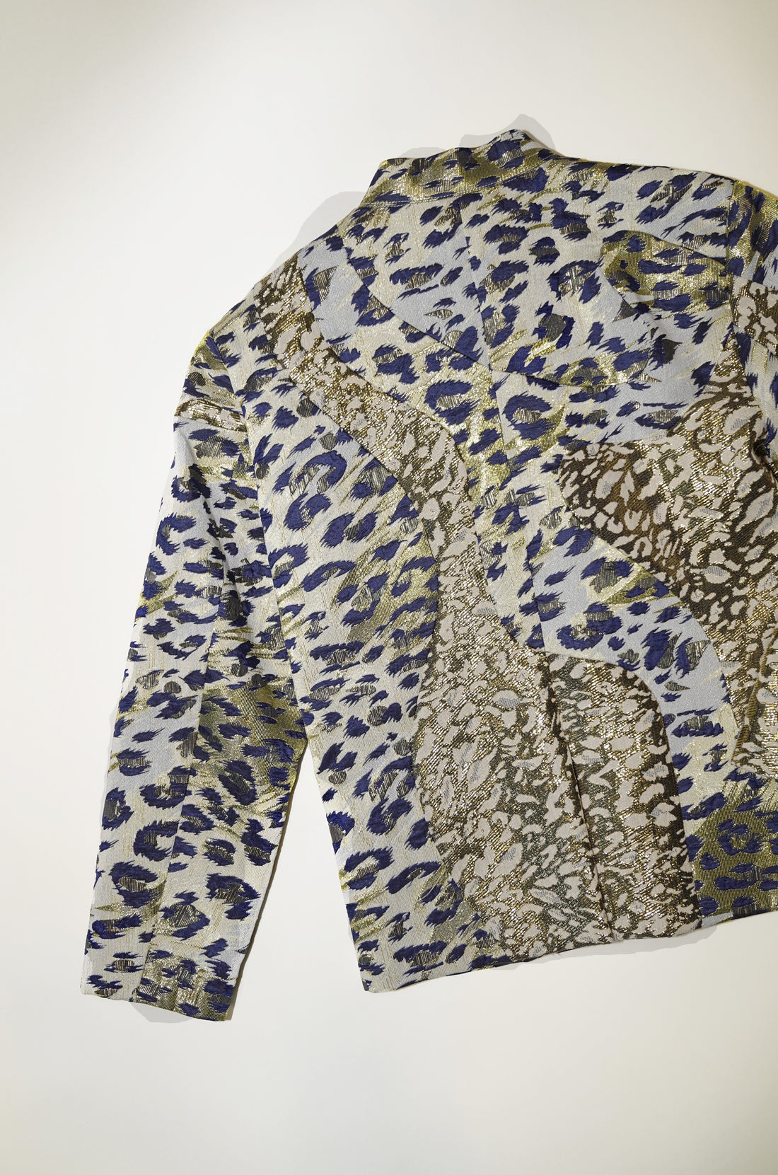 Leopard Jacquard Patch Jacket