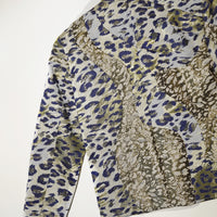 Leopard Jacquard Patch Jacket