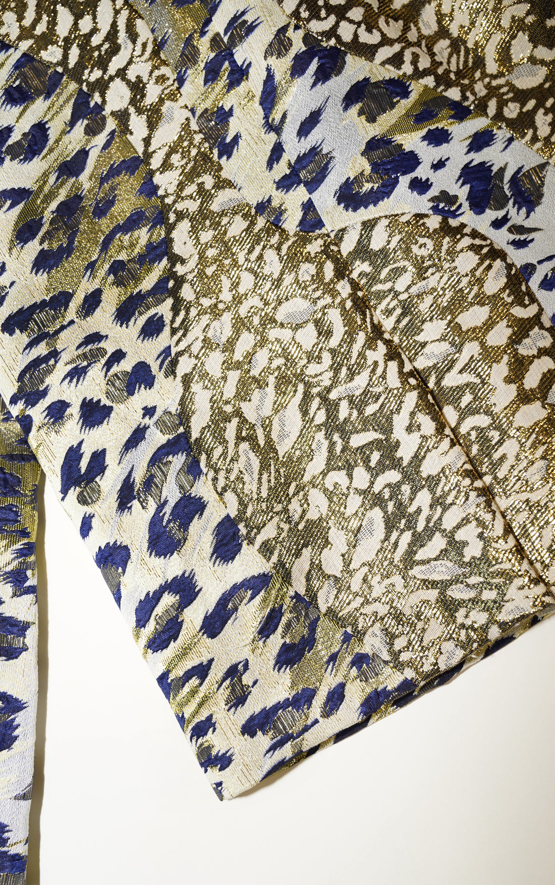 Leopard Jacquard Patch Jacket