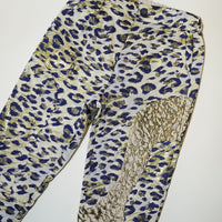 Leopard Jacquard Patch Pants