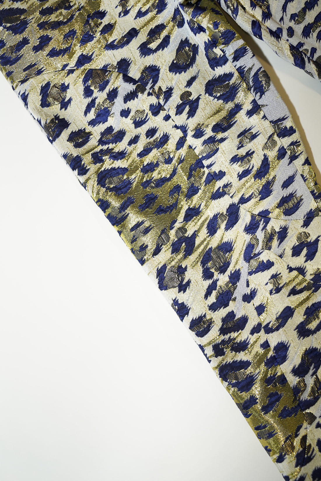 Leopard Jacquard Patch Pants