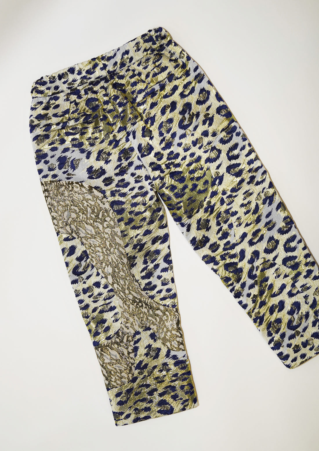 Leopard Jacquard Patch Pants