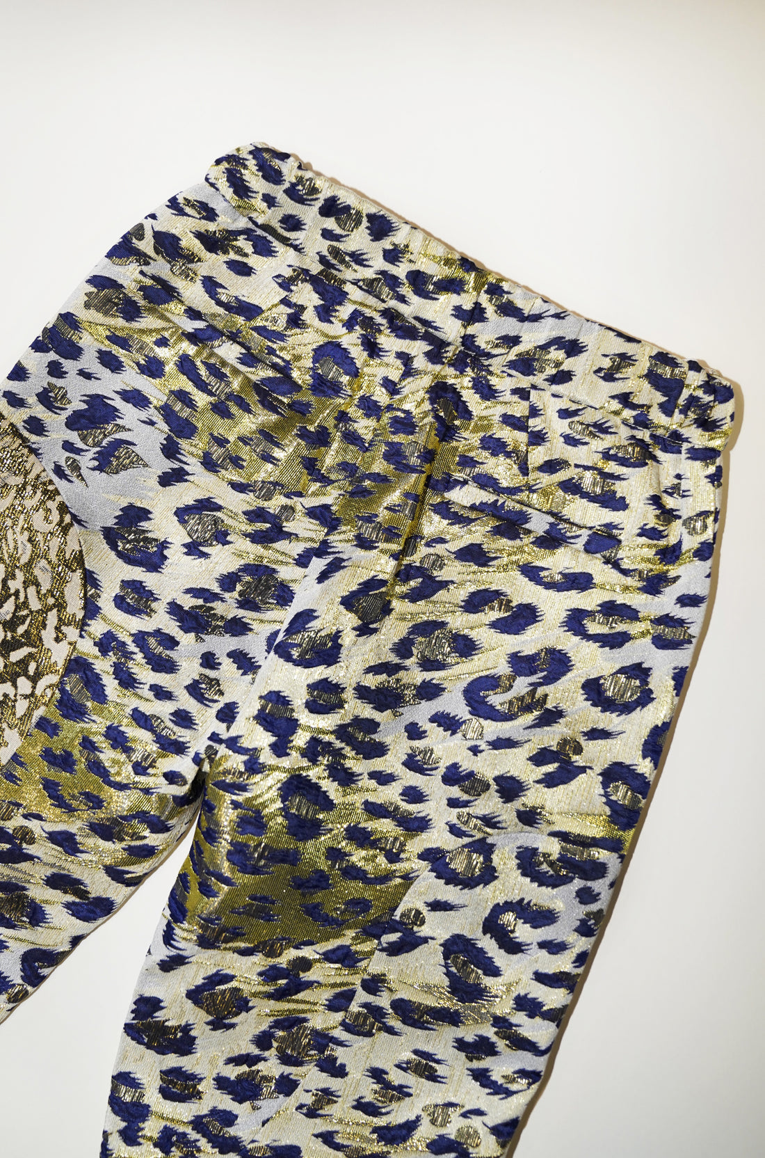 Leopard Jacquard Patch Pants