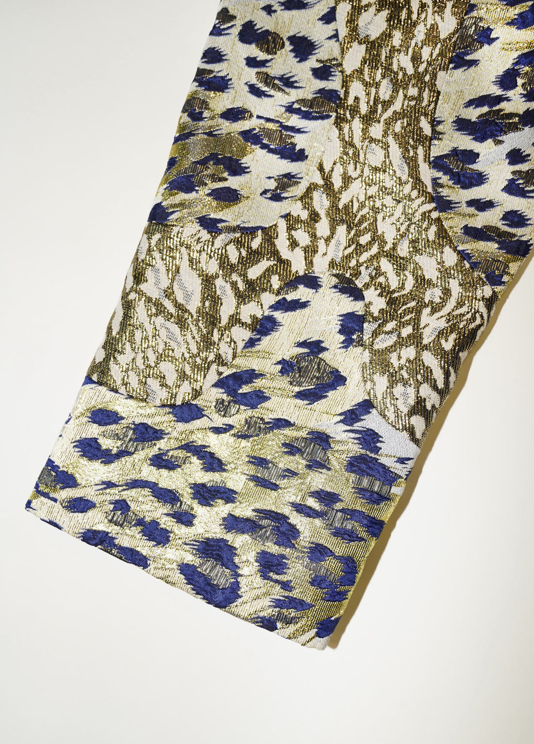 Leopard Jacquard Patch Pants