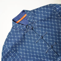 Argyle Checkered Denim Jacket