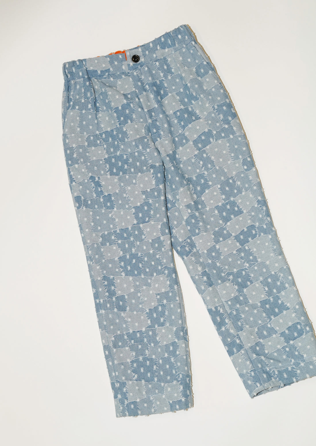 Chinese Jacquard Denim Pants