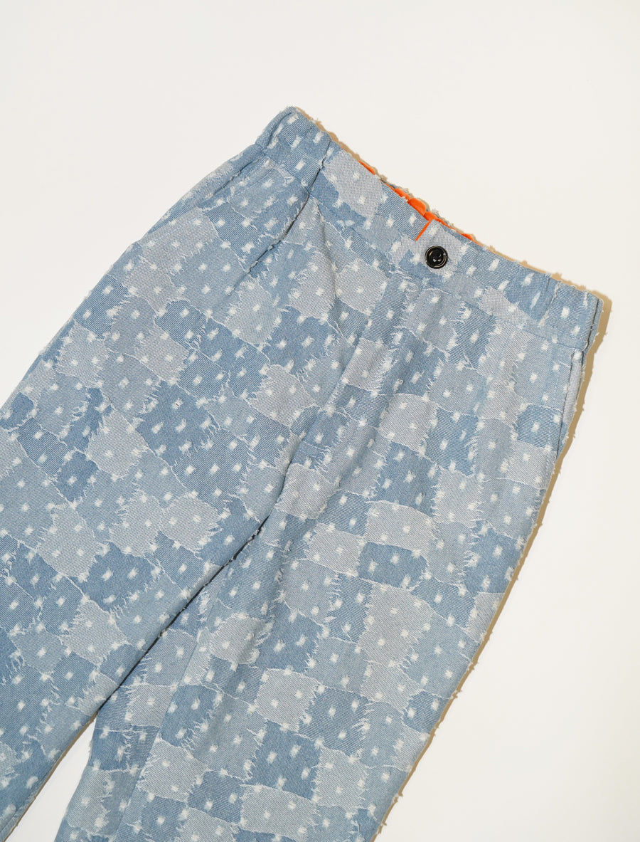 Chinese Jacquard Denim Pants